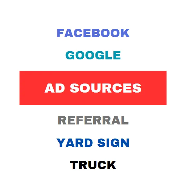 image of text that says ad sources