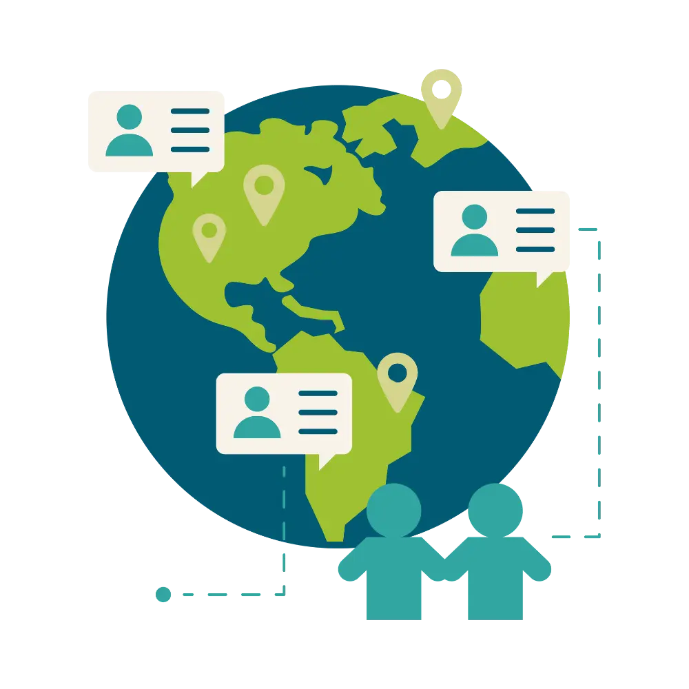 abstract image representing customer demographics